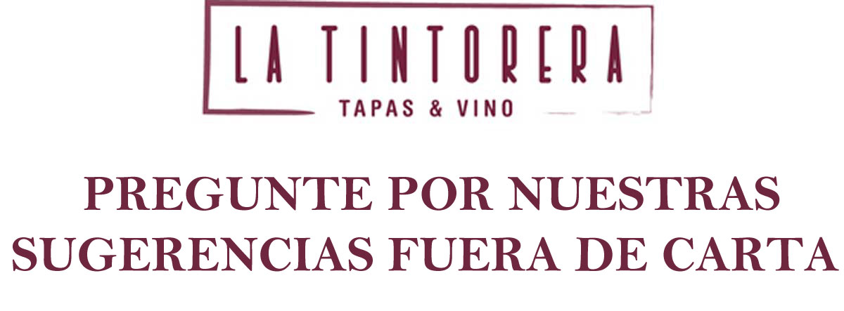 Carta La Tintorera Úbeda