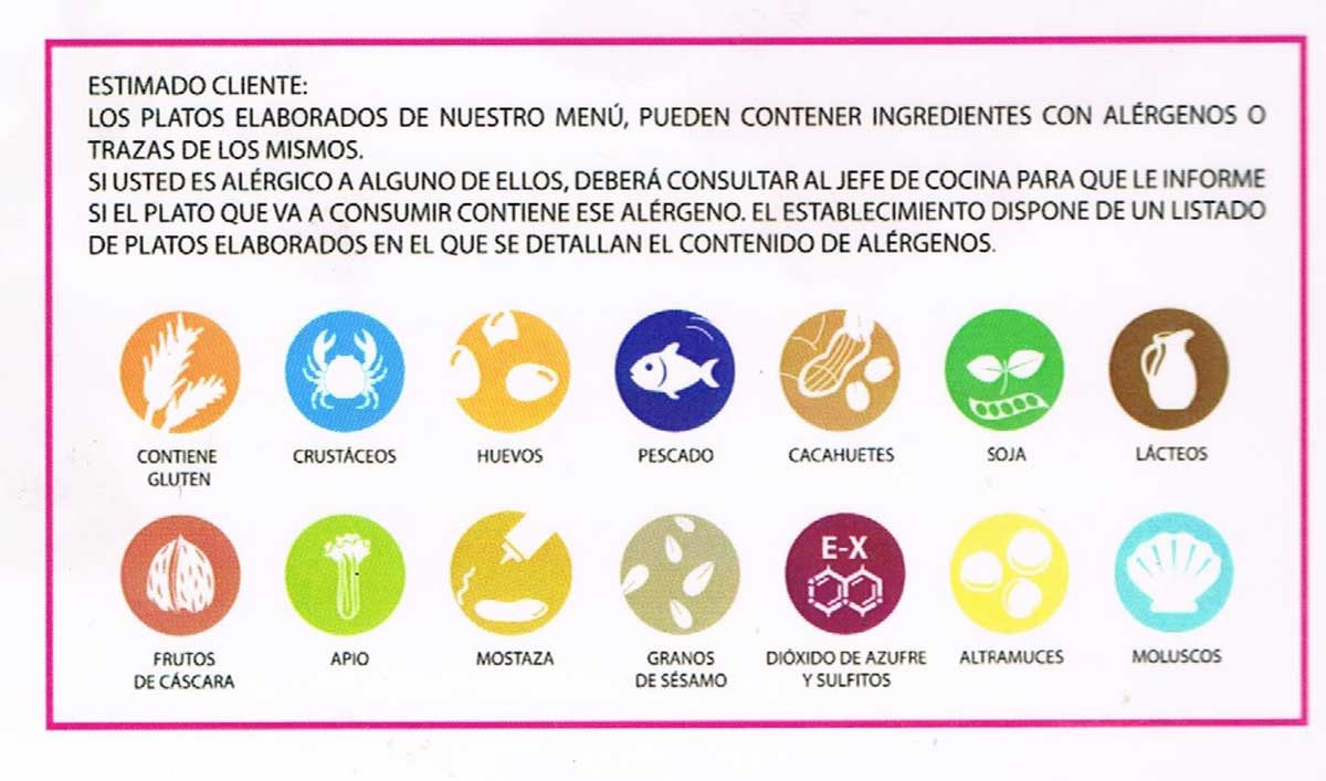 Carta La Tintorera Úbeda